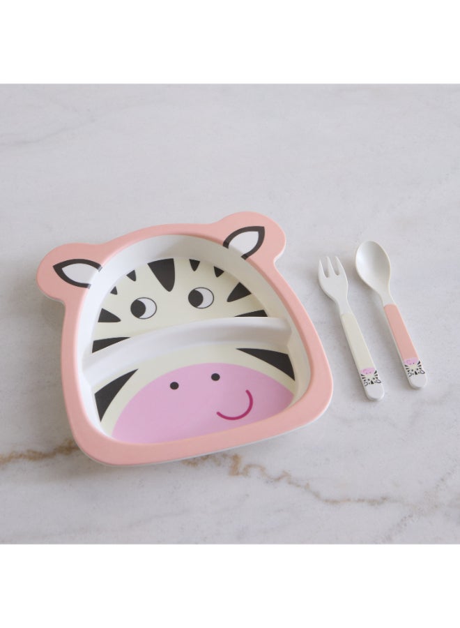 Home Box Zebra 5-Piece Dinner Set for Kids - Image 2